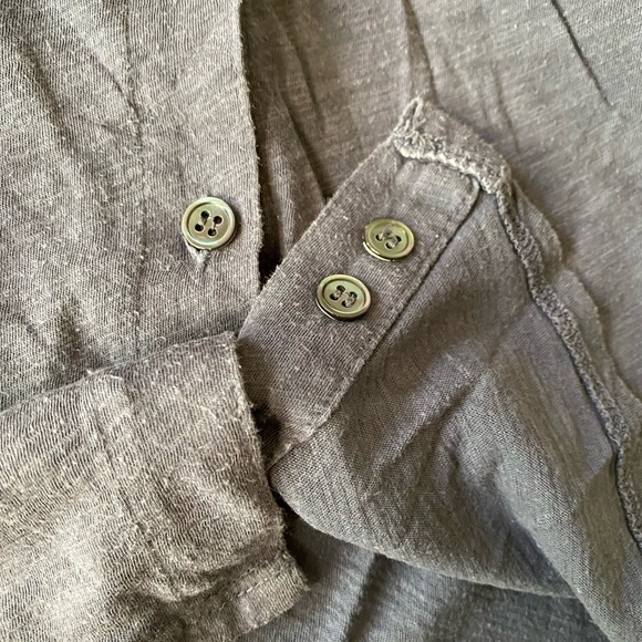 Standard James Perse navy blue sheer slub side Size 2 - Picture 13 of 14